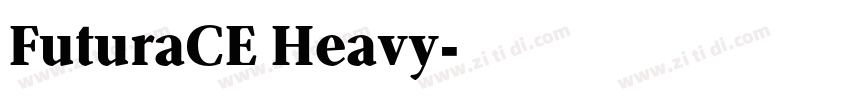 FuturaCE Heavy字体转换